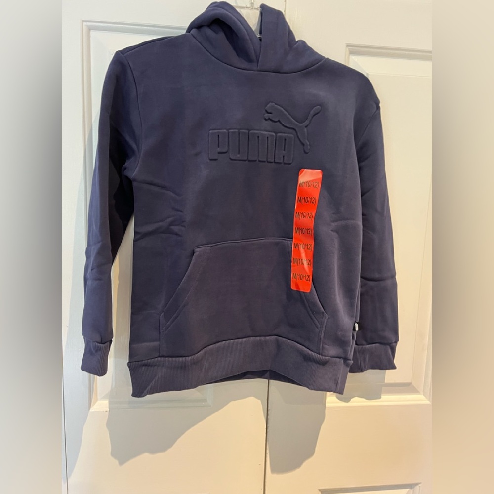 New puma Navy Hoodie Sweatshirt- available in 2 sizes - 5 , 10